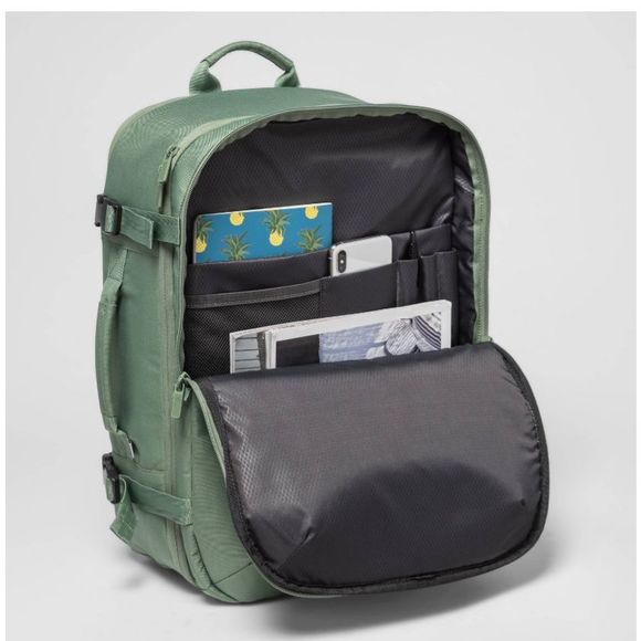 NWT Target Made By Design Green Travel Backpack - Picture 4 of 8